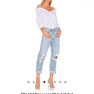 AGolde 90's Mid Rise Loose Fit in Fall Out Size 24 NWT